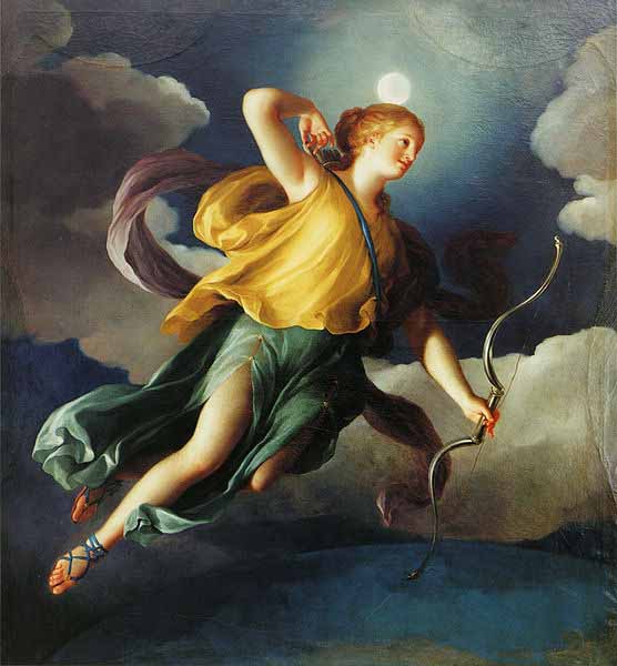 Diana as Personification of the Night by Anton Raphael Mengs.